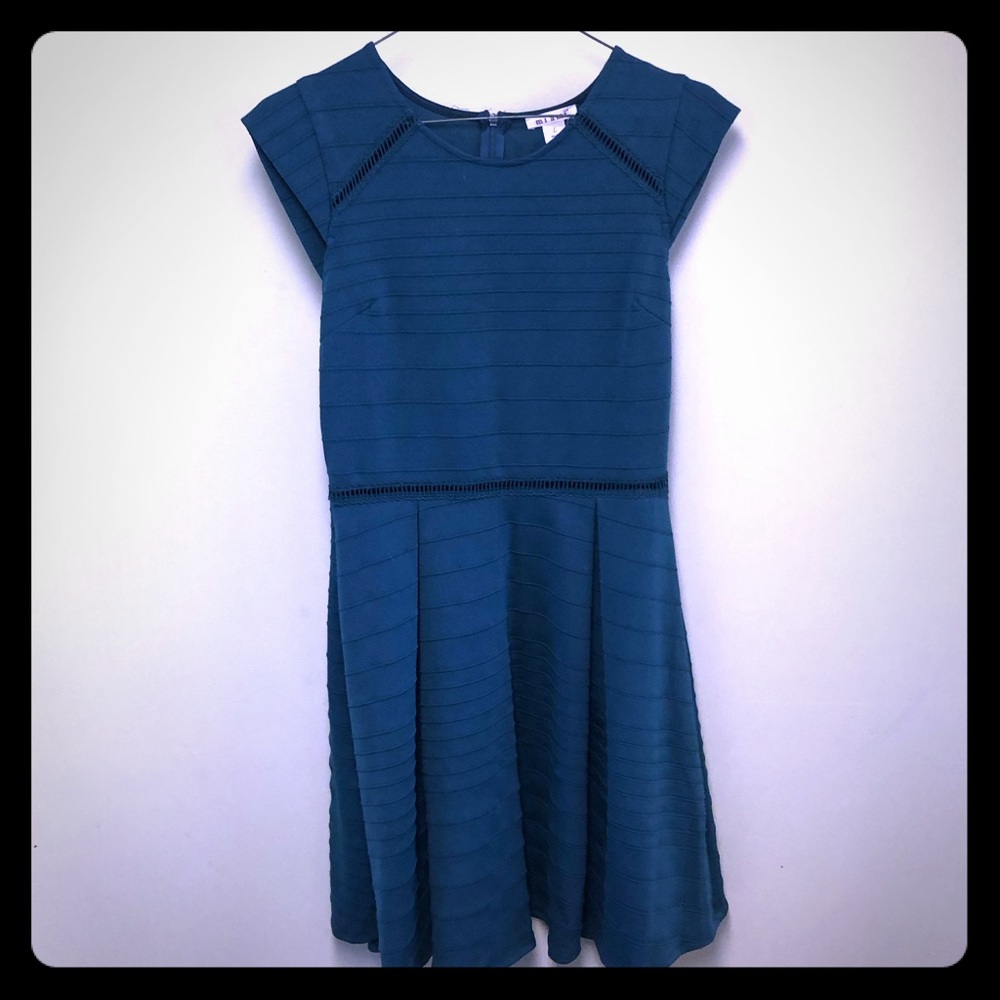 Francesca’s Teal Knee Length Dress